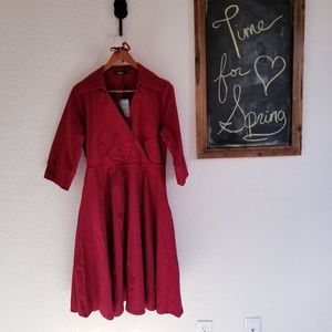 Gorgeous Red Retro Styled Dress